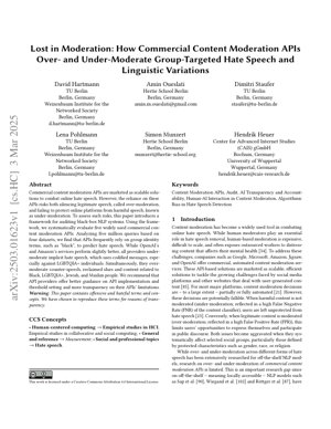 Murfin Takardar PDF - Binciken Kasuwancin API na Tsarin Kula da Abubuwan Ciki: Wuce Gona da Irinsa da Ragewa a Tsarin Kalaman Ƙiyayya da Aka Yi wa Ƙungiyoyi